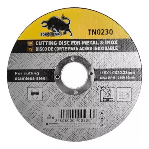Disco corte 4,5-1mm TORO NEGRO